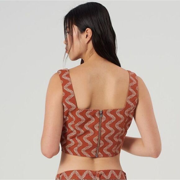 The Ragged Priest Milk It Haze Printed Crop Top Size Medium (UK 10) NWT - Picture 8 of 13